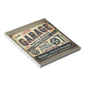 Personalized Vintage Garage Notepad ノートパッド (アングル)