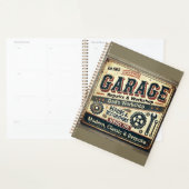  Personalized Vintage Garage Planner プランナー手帳 (ディスプレー)