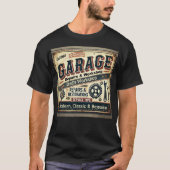 Personalized Vintage Garage T-Shirt Tシャツ (正面)