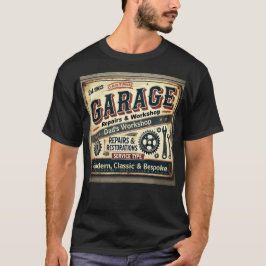 Personalized Vintage Garage T-Shirt Tシャツ