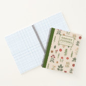 Personalized Vintage Herbal Garden | Rustic ノートブック (内部)