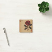 Personalized Vintage Junk Journal Camellia Flower ポストイット (オフィス)