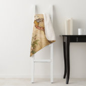 Personalized Vintage Map シェルパブランケット (インサイチュ)