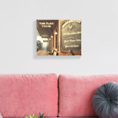Personalized Vintage Railway Station キャンバスプリント (インサイチュ (リビング))