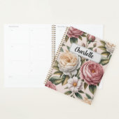 Personalized vintage roses  Productivity Goal  プランナー手帳 (ディスプレー)