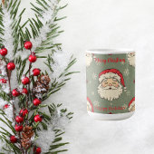 Personalized Vintage Santa Claus コーヒーマグカップ