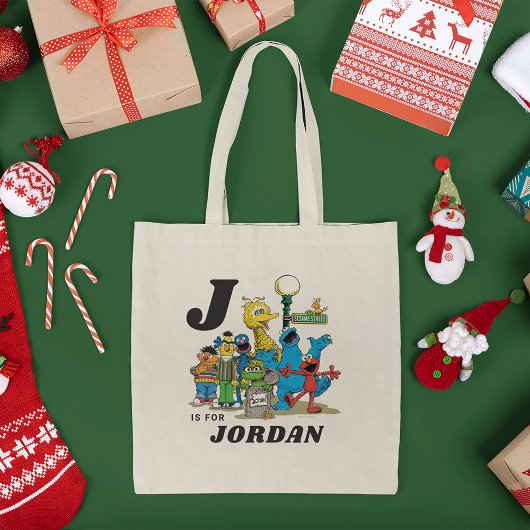 Personalized Vintage Sesame Street Pals トートバッグ
