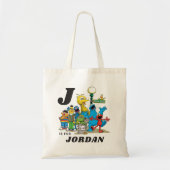 Personalized Vintage Sesame Street Pals トートバッグ (正面)