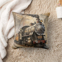 Personalized Vintage Steam Train Retro Travel