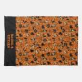 Personalized Vintage Style Halloween キッチンタオル (横)