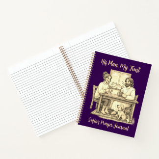 Personalized Violet Sepia Jesus Notebook ノートブック