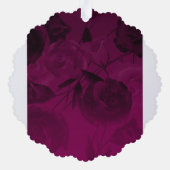 Personalized Violet Tiara & Butterflies Keepsake オーナメントカード (裏面)