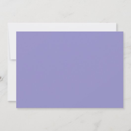 Personalized Violets Floral Botanical Note Card ノートカード (裏面)