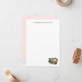 Personalized Violin Stationery Note Cards ノートカード (正面/裏面インサイチュ)