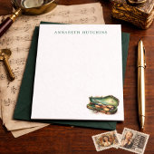Personalized Violin Stationery Note Cards ノートカード
