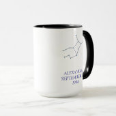 Personalized Virgo Constellation Mug - Custom Star マグカップ (正面右)