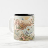 Personalized Virgo Zodiac Mug ツートーンマグカップ (正面左)