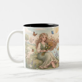 Personalized Virgo Zodiac Mug ツートーンマグカップ