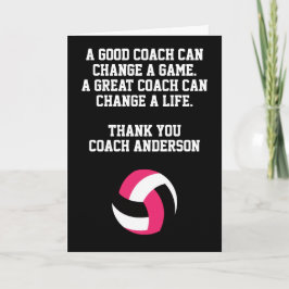 Personalized Volleyball Coach From Team Players カード