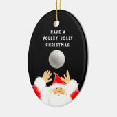 Personalized Volleyball Keepsake セラミックオーナメント (左)