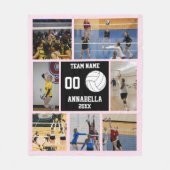 Personalized Volleyball Senior Night Keepsake フリースブランケット (正面)