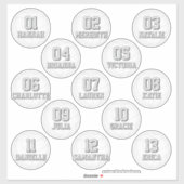 personalized volleyball stickers for 13 girls boys シール (シート)