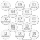 personalized volleyball stickers for 13 girls boys シール (正面)