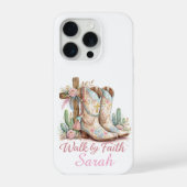 Personalized Walk By Faith iPhoneケース iPhone 15 Proケース (裏面)