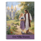 Personalized Walk with Me Christian LDS Journal2 ノートブック (正面)