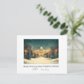 Personalized Washington DC New Year Holiday シーズンポストカード (スタンド正面)