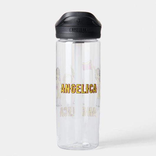 Personalized Water Bottle Gold Pink Blend #2 ウォーターボトル (背面)