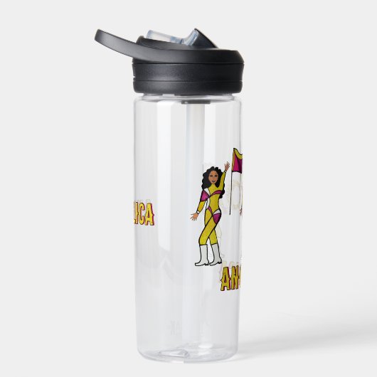 Personalized Water Bottle Gold Pink Blend #2 ウォーターボトル (右面)
