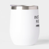 personalized water bottle, installing patience (右面)