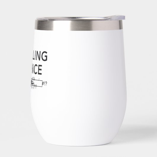 personalized water bottle, installing patience (左面)