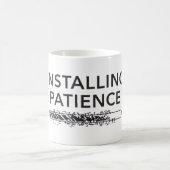 personalized water bottle, installing patience コーヒーマグカップ (中央)