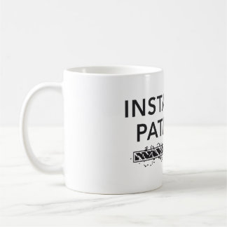 personalized water bottle, installing patience コーヒーマグカップ