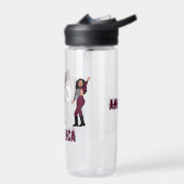 Personalized Water Bottle Merlot Silver #2 ウォーターボトル (左面)