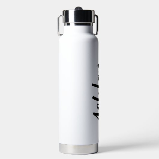 Personalized Water Bottle with Straw – Custom Name ウォーターボトル (正面)