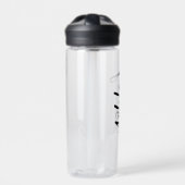 Personalized Water Bottle with Straw – Custom Name ウォーターボトル (正面)