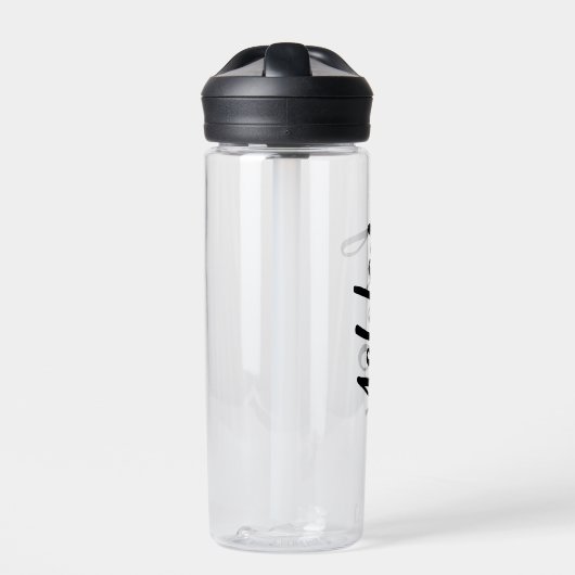 Personalized Water Bottle with Straw – Custom Name ウォーターボトル (正面)