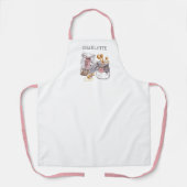 Personalized Watercolor Baker Pastry Chef エプロン (正面)