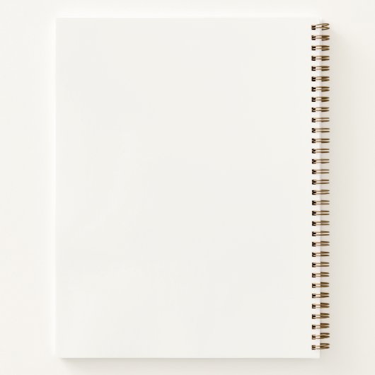 Personalized Watercolor Baking Recipe Journal ノートブック (裏面)