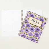 Personalized Watercolor Blue Poppies Planner プランナー手帳 (ディスプレー)
