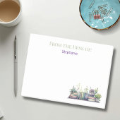 Personalized Watercolor Books and Plants ポストイット