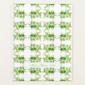 Personalized Watercolor Botanical プランナー手帳 (正面)