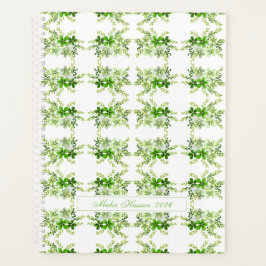 Personalized Watercolor Botanical プランナー手帳