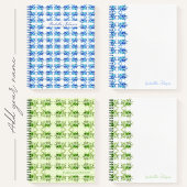 Personalized Watercolor Botanical Notebook ノートブック