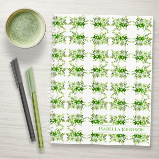 Personalized Watercolor Botanical Notebook ノートブック