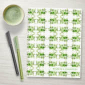 Personalized Watercolor Botanical Notebook ノートブック