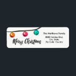 Personalized, Watercolor Christmas ball Ornaments ラベル<br><div class="desc">Product Name: "Yuletide Elegance: Personalized Watercolor Christmas Ball Ornaments Label" Product Description: Add a touch of artistic sophistication to your holiday mailings with our "Yuletide Elegance: Personalized Watercolor Christmas Ball Ornaments Label". This exquisite label is the perfect way to convey the warmth and beauty of the holiday season in your...</div>